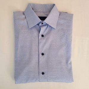⭐️Like New⭐️David Donahue Slim Fit Checked Dress Shirt